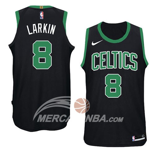 Maglia NBA Boston Celtics Shane Larkin Statement 2018 Nero